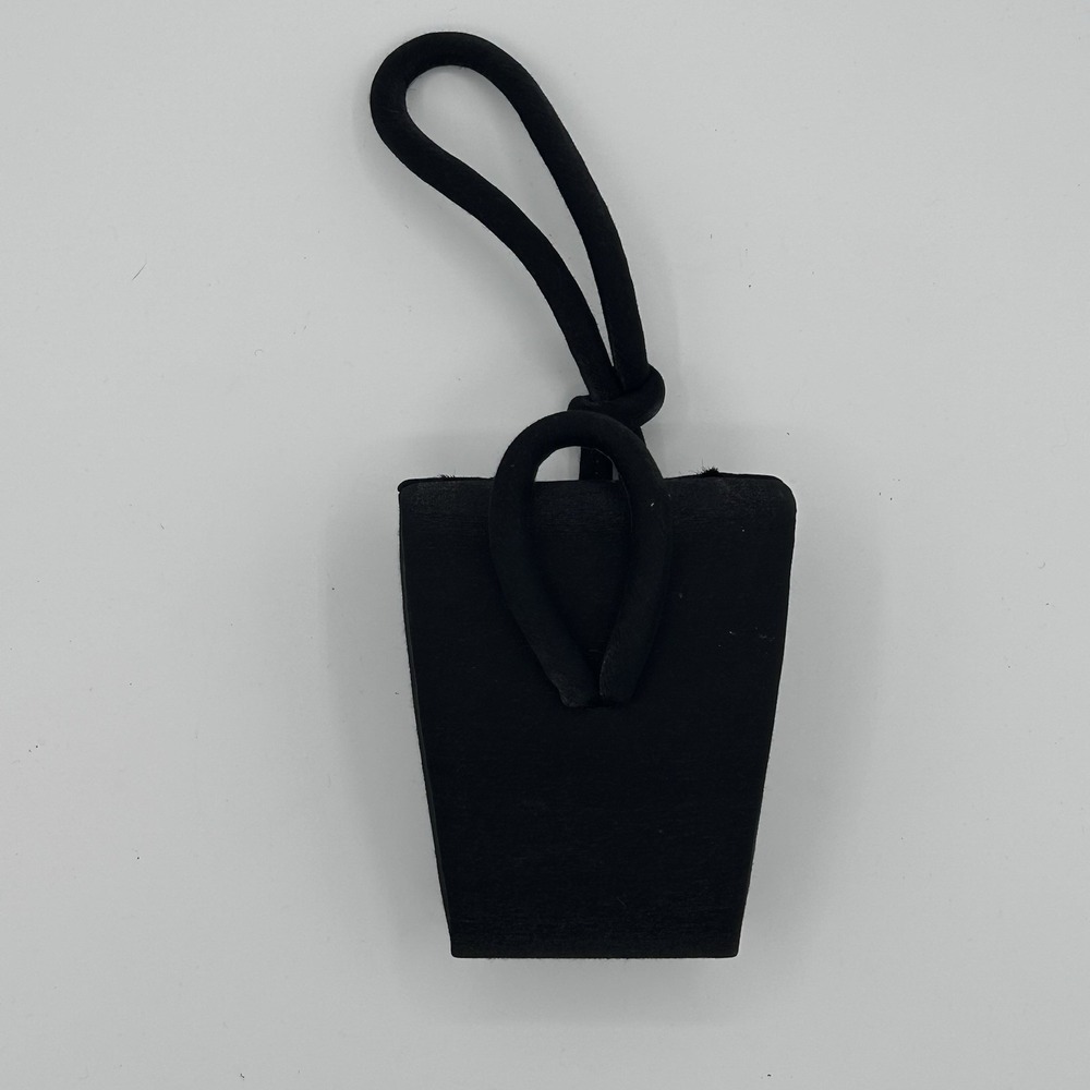 Sweet LO Y2K Black Velvet Satin Mini Wristlet Handbag Evening Purse Loop Handle